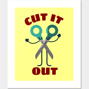 Cut It Out - Cute Scissor Pun Posters and Art